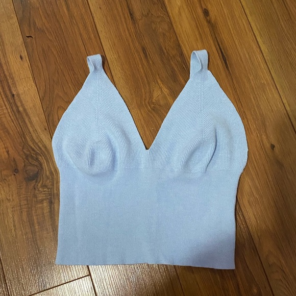 Knit Sky Blue Tank - Picture 3 of 5
